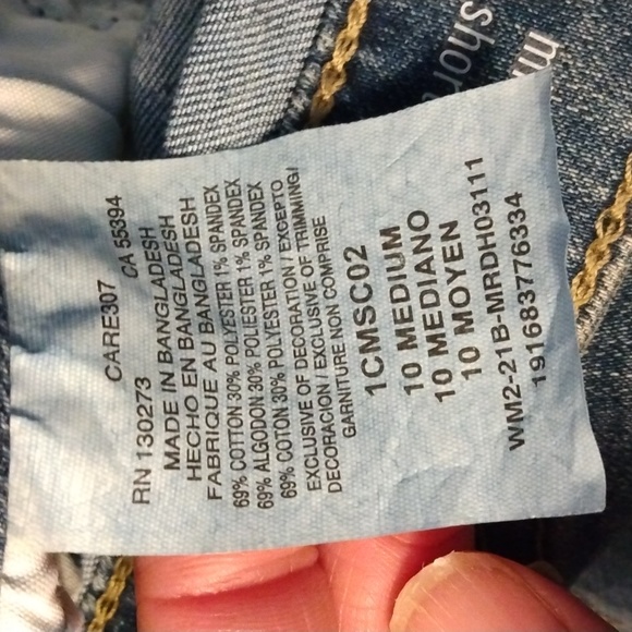 Lee riders women's blue jeans short Sz 10 Medium - Picture 7 of 17